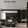 Suspension Aluminium Vert Olive GU10 1 Karbon