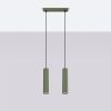 Suspension Aluminium Vert Olive GU10 2 Karbon