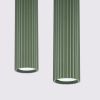 Suspension Aluminium Vert Olive GU10 2 Karbon