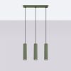 Suspension Aluminium Vert Olive GU10 3 Karbon Line