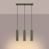 Suspension Aluminium Vert Olive GU10 3 Karbon Line