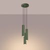 Suspension Aluminium Vert Olive GU10 3 Karbon