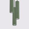 Suspension Aluminium Vert Olive GU10 3 Karbon