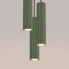 Suspension Aluminium Vert Olive GU10 3 Karbon