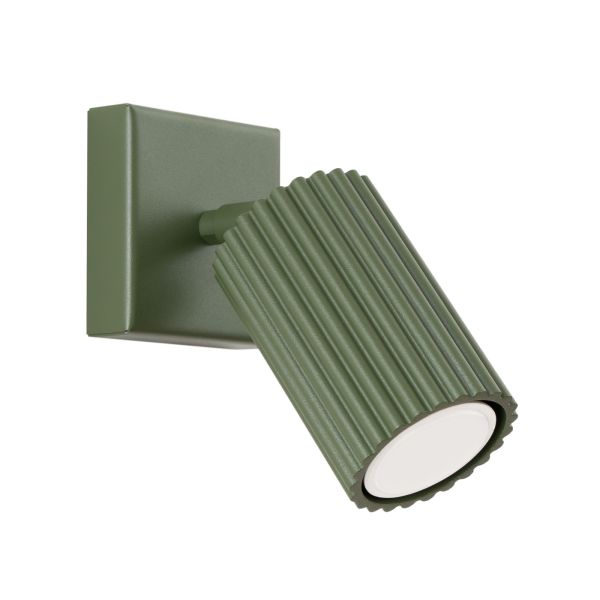 Applique Aluminium Vert Olive GU10 1 Karbon