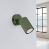 Applique Aluminium Vert Olive GU10 1 Karbon Switch