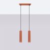 Suspension Aluminium Ocre Rouge GU10 2 Karbon