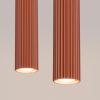 Suspension Aluminium Ocre Rouge GU10 2 Karbon