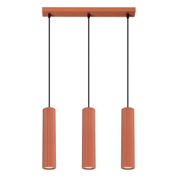 Suspension Aluminium Ocre Rouge GU10 3 Karbon Line