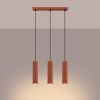 Suspension Aluminium Ocre Rouge GU10 3 Karbon Line