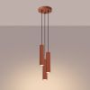 Suspension Aluminium Ocre Rouge GU10 3 Karbon