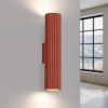 Applique Aluminium Ocre Rouge GU10 2 Karbon 30