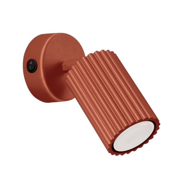Applique Aluminium Ocre Rouge GU10 1 Karbon Switch