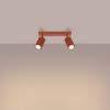 Plafonnier Aluminium Ocre Rouge GU10 2 Karbon