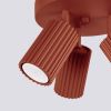 Plafonnier Aluminium Ocre Rouge GU10 3 Karbon