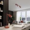 Lampe à poser Aluminium Ocre Rouge GU10 1 Karbon