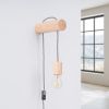 Applique Bois Bois Naturel/Blanc/Noir E27 1 Nimbi