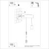 Applique Bois Bois Naturel/Blanc/Noir E27 1 Nimbi