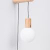Applique Bois Bois Naturel/Blanc/Noir G9 1 Nimbi