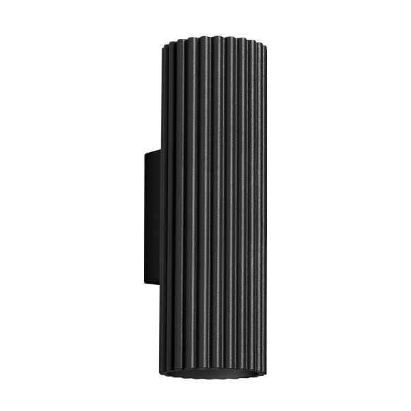 Applique Aluminium Noir GU10 2 Karbon 20