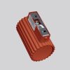 Applique Aluminium Ocre Rouge GU10 1 Karbon 10