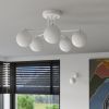 Lustre Acier Blanc G9 3 Astral