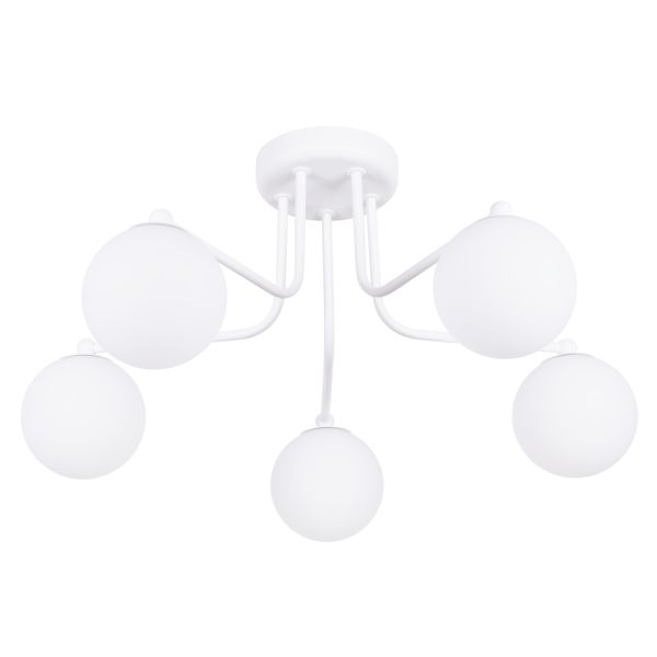 Lustre Acier Blanc G9 5 Astral