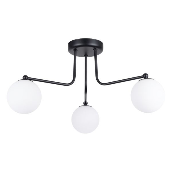 Lustre Acier Noir/Blanc G9 3 Astral