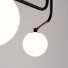 Lustre Acier Noir/Blanc G9 3 Astral