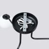 Lustre Acier Noir/Blanc G9 3 Astral