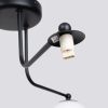 Lustre Acier Noir/Blanc G9 3 Astral
