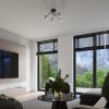 Lustre Acier Noir/Blanc G9 3 Astral