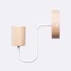 Applique Acier Blanc/Bois Naturel E27 1 Timbo