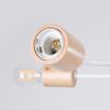 Lustre Acier Blanc/Bois Naturel E27 4 Timbo
