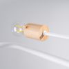 Lustre Acier Blanc/Bois Naturel E27 4 Timbo