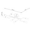 Lustre Acier Blanc/Bois Naturel E27 8 Timbo