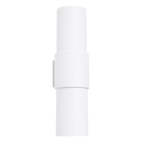 Applique Acier Blanc E27 2 Flash