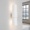Applique Acier Blanc E27 2 Flash