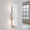 Applique Acier Blanc E27 2 Flash
