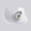 Applique Acier Blanc E27 2 Flash