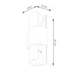 Applique Acier Blanc E27 2 Flash