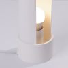 Lampe à poser Acier Blanc E27 1 Flash