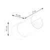 Applique Acier Blanc E27 1 Flash