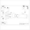 Applique Acier Blanc E27 1 Flash