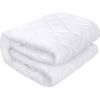 Protège matelas 160x200 cm Polyester Matelasse – Respirant Blanc