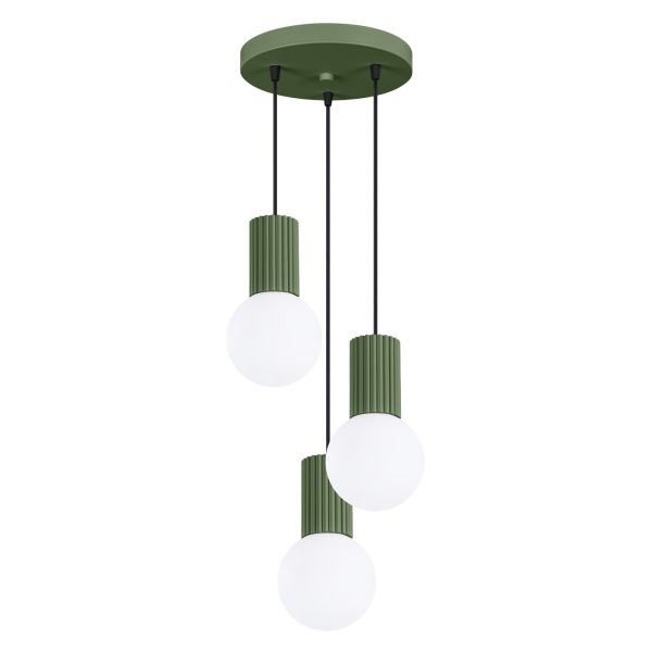 Suspension Aluminium Vert Olive G9 3 Halo
