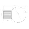 Applique Aluminium Outremer G9 1 Halo