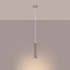 Suspension Aluminium Taupe GU10 1 Karbon