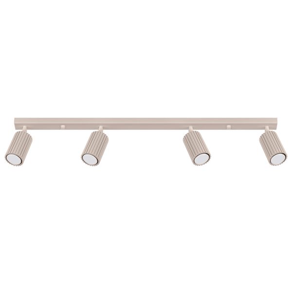 Plafonnier Aluminium Taupe GU10 4 Karbon