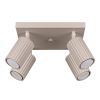Plafonnier Aluminium Taupe GU10 4 Karbon